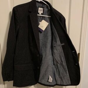 GAP Mens Dark Charcoal Lined Blazer Size Small